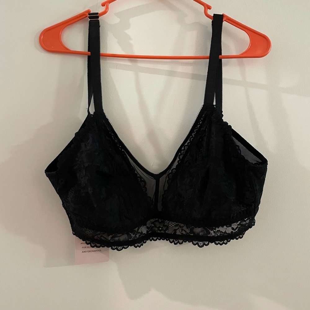 Savage Fenty Black Lace Bralette